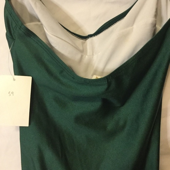 ABAETE PINUP BATHING SUIT ONE PIECE VINTAGE STYLE Y2K SWIMSUIT GREEN BODYSUIT - Picture 6 of 11